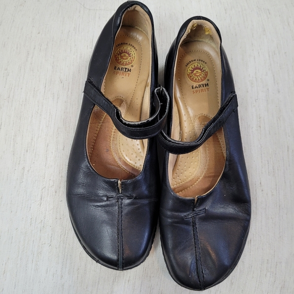 Earth Spirit Shoes Earth Spirit Black Leather Mary Jane Shoes Poshmark